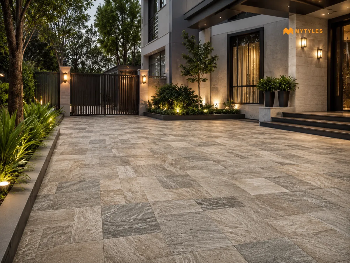 Stone Look Driveway Tile Pattern